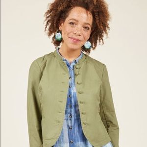 Modcloth Olive Green Jacket